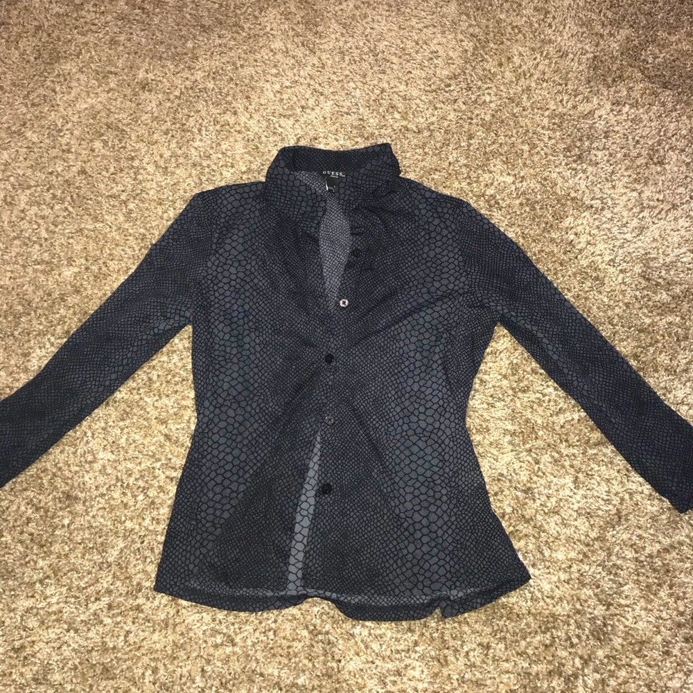 Guess snakeskin shirt